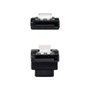 Nanocable Cable SATA Datos Acodado con Anclajes 0,5m Rojo