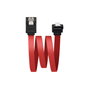 Nanocable Cable SATA Datos Acodado con Anclajes 0,5m Rojo