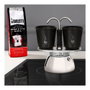 Bialetti Mini Express Induction con 2 tazas de cerámica, Negro