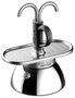 Bialetti Mini Express Induction con 2 tazas, Negro/Plata
