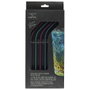 Cook Concept Set de 4 Pajitas Reutilizables de Acero Inoxidable con Escobilla