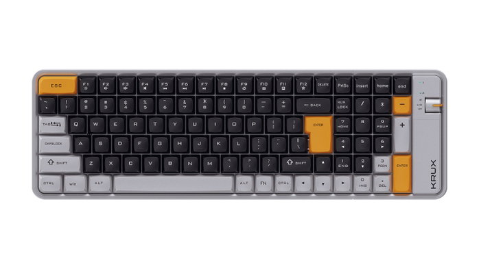 Krux Zyro 96% Teclado Gaming Inalámbrico Negro-Gris Krux Zyro 96% Teclado Gaming Inalámbrico Negro-Gris