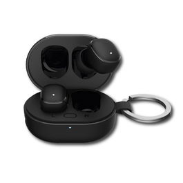 SAMI Auriculares Inalámbricos MIA TWS, Negro, Mini Llavero, Batería 25mAh, 230mA, Bluetooth