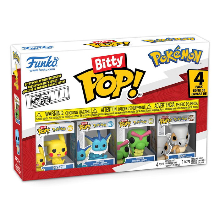 Funko Pack de 4 Figuras Pokémon Bitty POP! Vinyl Series 1