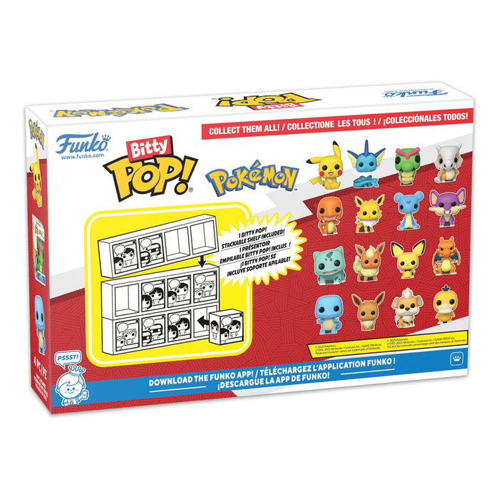 Funko Pack de 4 Figuras Pokémon Bitty POP! Vinyl Series 1
