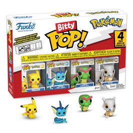 Funko Pack de 4 Figuras Pokémon Bitty POP! Vinyl Series 1