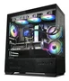 Zalman Chronix Black Caja PC Midi Tower ATX Negro con Panel de Vidrio Templado, Ventiladores ARGB 3x120mm, Puerto USB 3.2 Gen 2 Type-C y Soporte para Radiadores de hasta 360mm