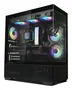 Zalman Chronix Black Caja PC Midi Tower ATX Negro con Panel de Vidrio Templado, Ventiladores ARGB 3x120mm, Puerto USB 3.2 Gen 2 Type-C y Soporte para Radiadores de hasta 360mm