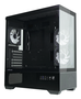 Zalman CHRONIX BLACK Caja PC Midi Tower Negra con Panel de Vidrio Templado