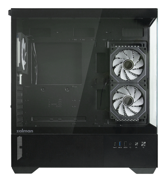 Zalman CHRONIX BLACK Caja PC Midi Tower Negra con Panel de Vidrio Templado