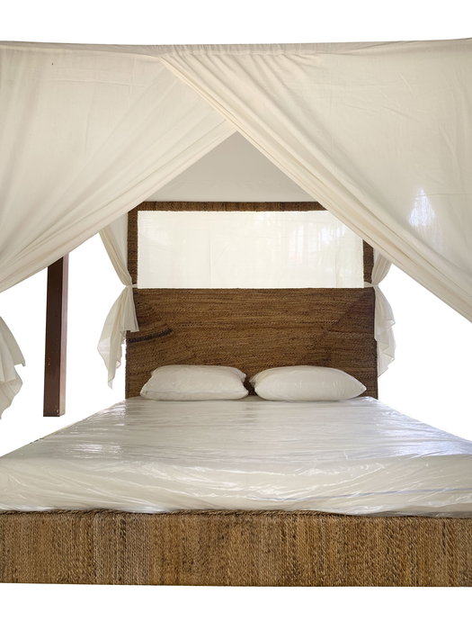 DKD Home Decor Cama Banana 1c25 188 x 198 x 209 cm Fibra de banana y Teca DKD Home Decor Cama Banana 1c25 188 x 198 x 209 cm Fibra de banana y Teca