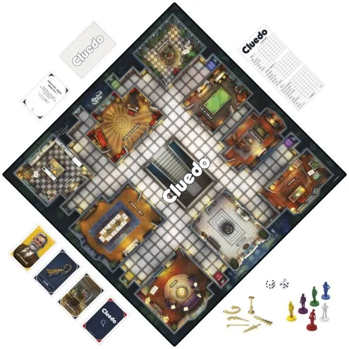 Hasbro Gaming HAS5010994207205 Cluedo Classic Refresh Juego de mesa de reflexión y estrategia Nueva versión 8 años