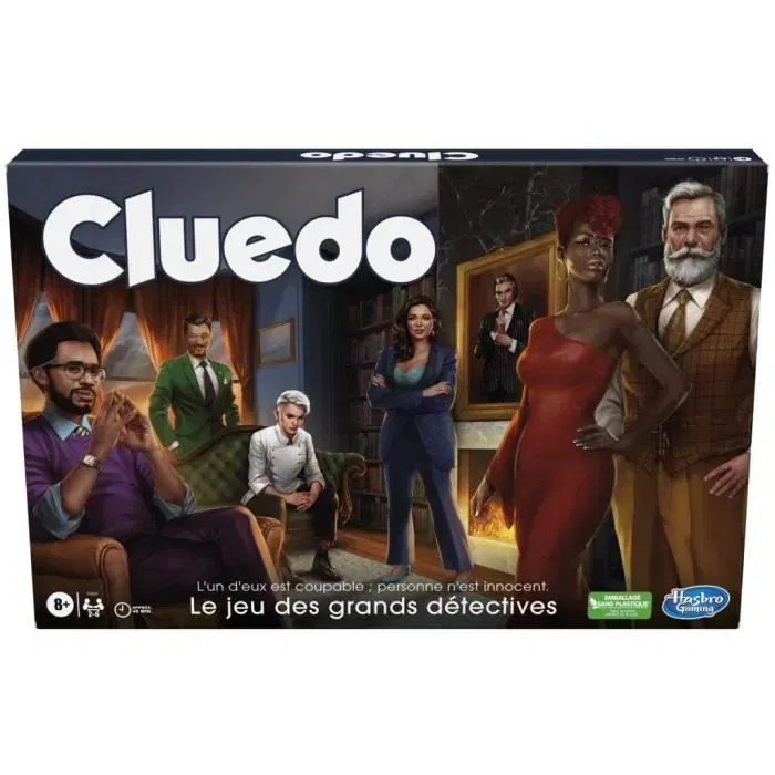 Hasbro Gaming HAS5010994207205 Cluedo Classic Refresh Juego de mesa de reflexión y estrategia Nueva versión 8 años