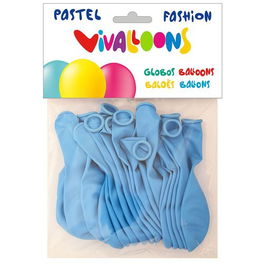 Globo Vivalloons Fashion Pastel Azul Celeste Bolsa De 20