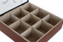 DKD Home Decor Calima 2023 Boho Caja para Infusiones Terracota Beige 24 x 6.5 x 24 cm