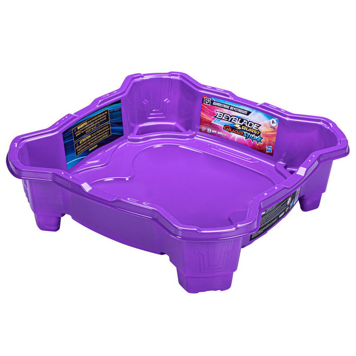 HASBRO Estadio Beyblade Burst QuadStrike para Tops con Curvas Inclinadas, Arena de Juego Optimizado +8 Años