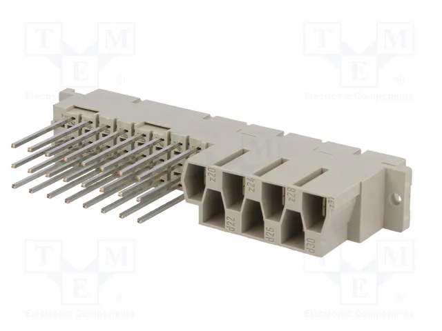 HARTING Conector DIN 41612 Hembra Recto de 31 Pines (7+24) de Datos/Potencia HARTING Conector DIN 41612 Hembra Recto de 31 Pines (7+24) de Datos/Potencia