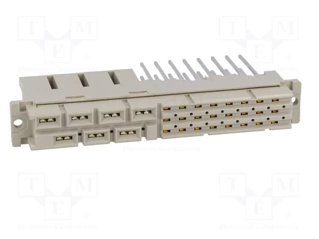 HARTING Conector DIN 41612 Hembra Recto de 31 Pines (7+24) de Datos/Potencia HARTING Conector DIN 41612 Hembra Recto de 31 Pines (7+24) de Datos/Potencia