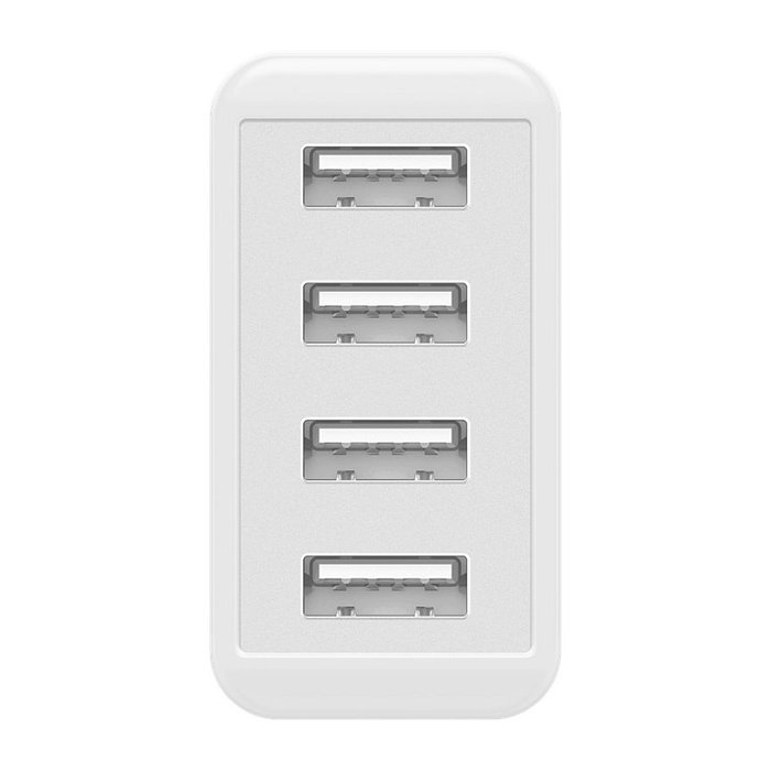 GOOBAY Cargador de red con 4 puertos USB, 30W, blanco GOOBAY Cargador de red con 4 puertos USB, 30W, blanco