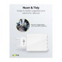 Goobay Adaptador de red USB A de 4 puertos, 30W, blanco