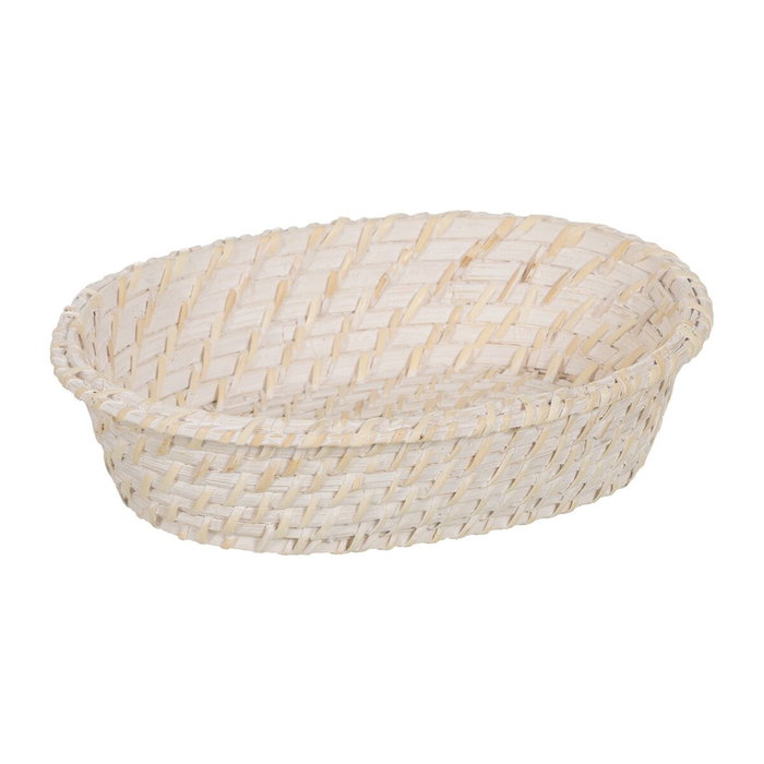 S/2 Bandeja Blanco Fibra Natural 29 X 22 X 7 cm S/2 Bandeja Blanco Fibra Natural 29 X 22 X 7 cm