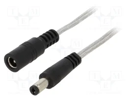 BQ CABLE Cable de alimentación CC plano 2x0,5mm2 DC 5,5/2,1 de 1m