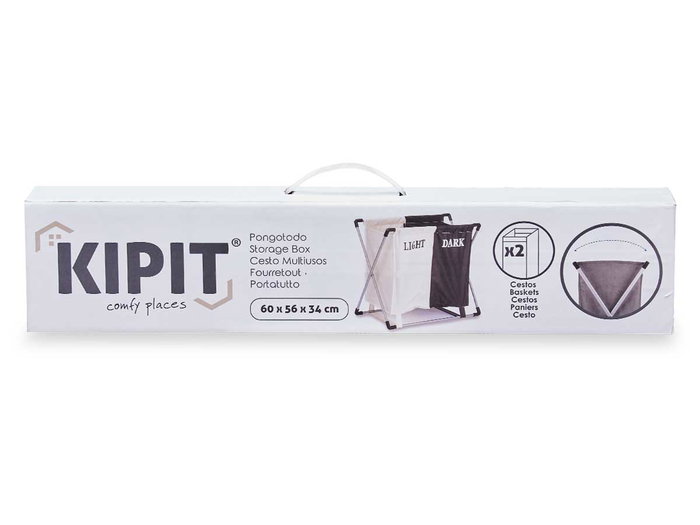 Kipit Ropero Doble Ropa Sucia 61x12x5 cm (Set de 6) Kipit Ropero Doble Ropa Sucia 61x12x5 cm (Set de 6)