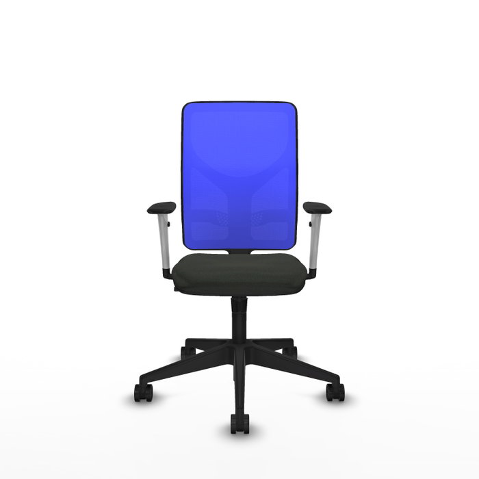 PIQUERAS Y CRESPO Silla de oficina Motilla con mecanismo Sincro, Azul y Negro