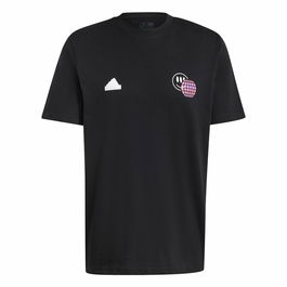 Camiseta de Manga Corta Hombre Adidas House Of Tiro Summer Graphic Negro