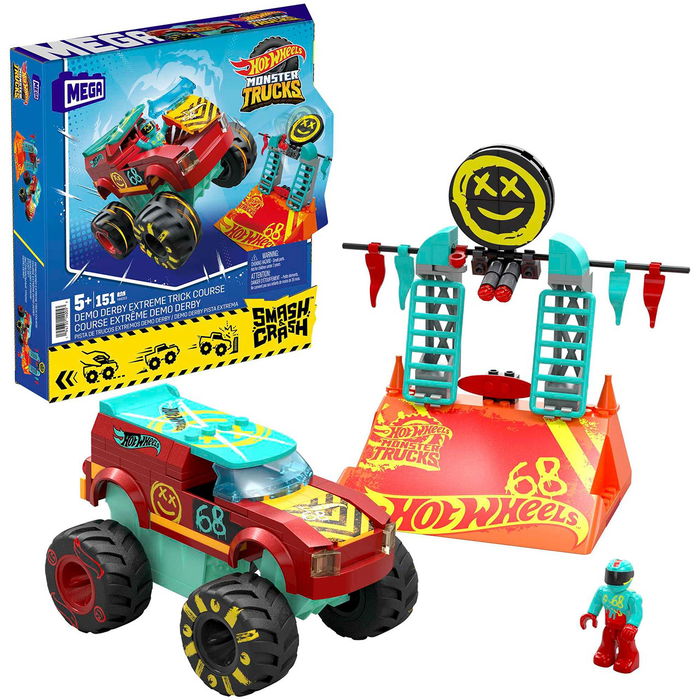 Mega Bloks Monster Trucks Pista Derby HNG53 Juguete Construible +5 Años