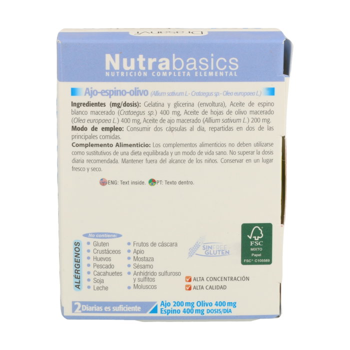 Drasanvi Nutrabasics Ajo-Espino-Olivo 60 perlas