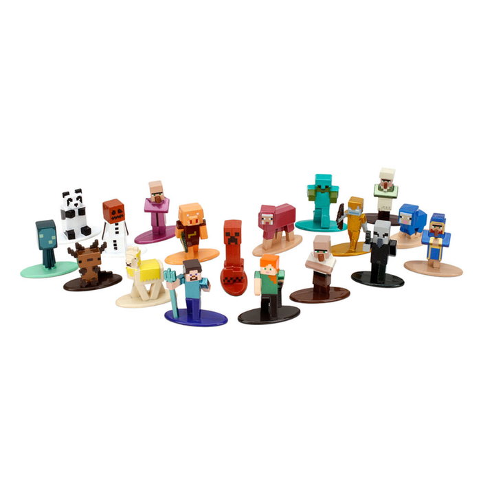 JADA TOYS Blister de 18 figuras Minecraft de 4cm JADA TOYS Blister de 18 figuras Minecraft de 4cm