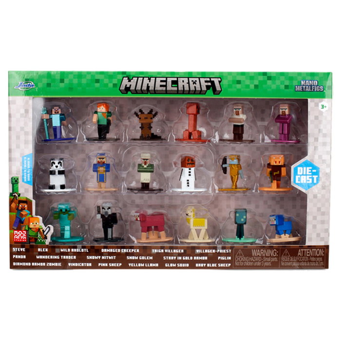 JADA TOYS Blister de 18 figuras Minecraft de 4cm JADA TOYS Blister de 18 figuras Minecraft de 4cm