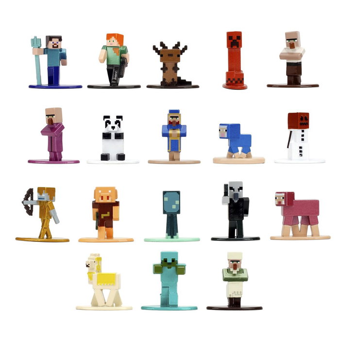 JADA TOYS Blister de 18 figuras Minecraft de 4cm JADA TOYS Blister de 18 figuras Minecraft de 4cm