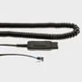 JPL Cable BL-09+P Espiral Negro, Conectores QD y RJ-11, Longitud 2 Metros