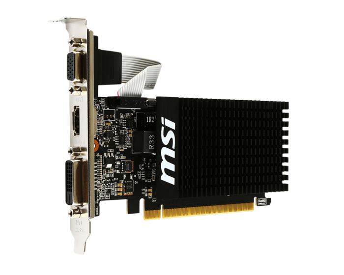 MSI 912-V809-2016 Tarjeta Gráfica NVIDIA GeForce GT 710 2 GB GDDR3 Pasivo