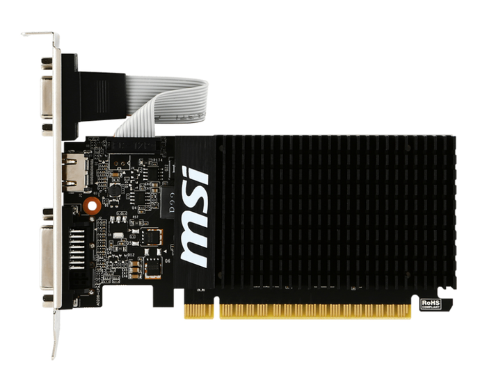 MSI 912-V809-2016 Tarjeta Gráfica NVIDIA GeForce GT 710 2 GB GDDR3 Pasivo
