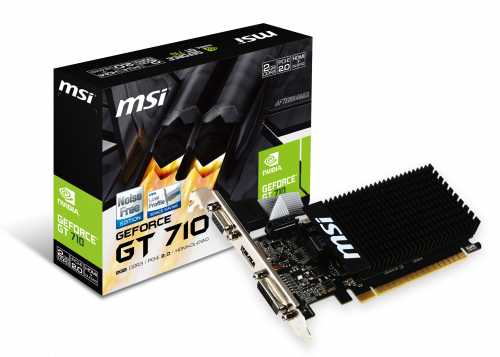 MSI V809-2000R Tarjeta Gráfica NVIDIA GeForce GT 710 2 GB GDDR3 Pasivo