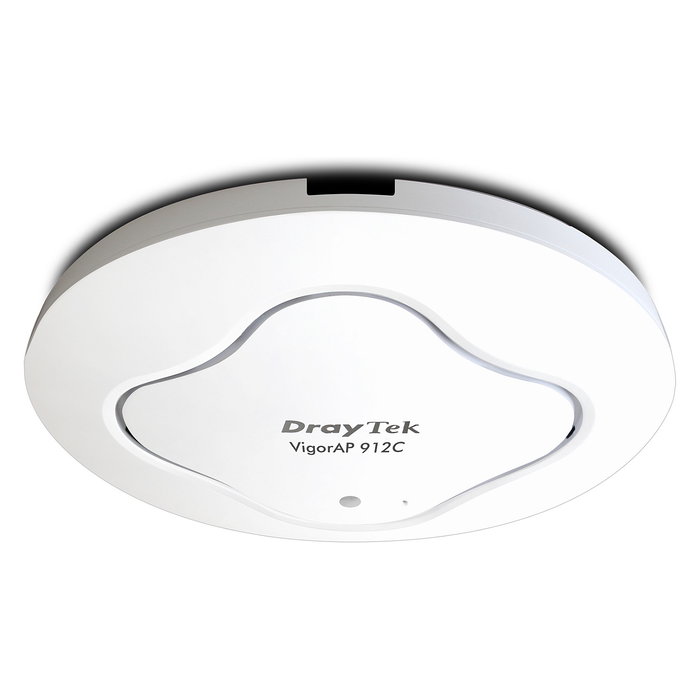 DrayTek Vigor AP912c Punto de Acceso WiFi AC Mesh Interior 1200 Mbps Dual-Band 2.4/5 GHz con PoE, para Montaje en Pared o Techo, Color Blanco