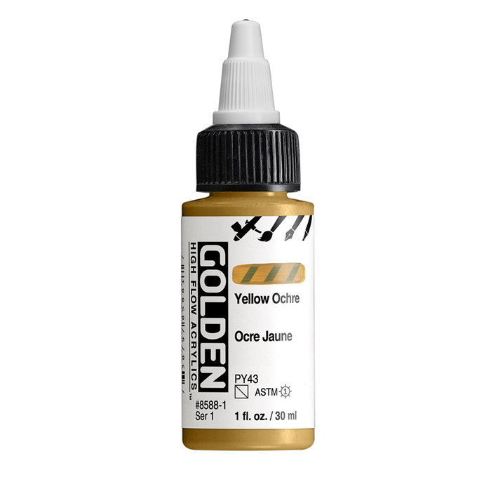 Golden High Flow Colores Acrílicos Amarillo Ocre 30 ml Golden High Flow Colores Acrílicos Amarillo Ocre 30 ml