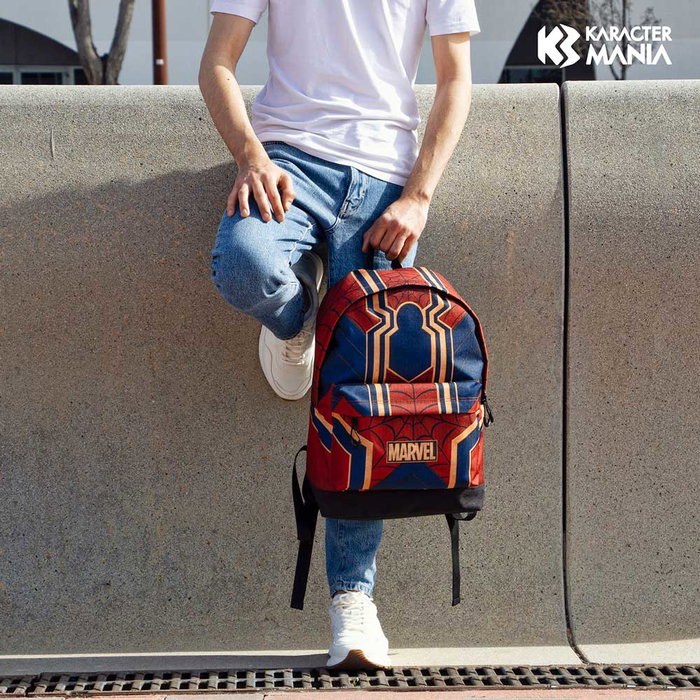 Marvel Spiderman Mochila HS FAN 2.2 Drop, 24L, Rojo, Urbana, Compartimento Único, Resistente al Agua, Ripstop, para Dispositivos Electrónicos