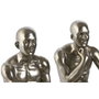 DKD Home Decor Figura de Resina Surtida Plateado y Dorado (Pack de 2)