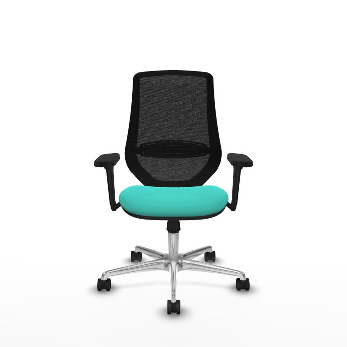 PIQUERAS Y CRESPO Silla de oficina Mardos con mecanismo Sincro, Turquesa y Negro PIQUERAS Y CRESPO Silla de oficina Mardos con mecanismo Sincro, Turquesa y Negro