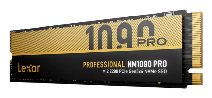 Lexar NM1090 Pro SSD M.2 2280 4TB NVMe PCIe 5.0 interno - Hasta 14000 MB/s de lectura y 13000 MB/s de escritura para PC/portátil