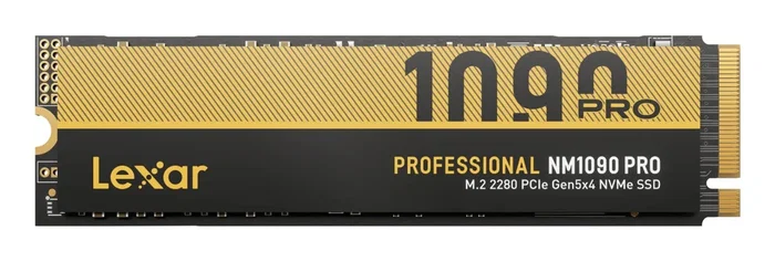 Lexar NM1090 Pro SSD M.2 2280 4TB NVMe PCIe 5.0 interno - Hasta 14000 MB/s de lectura y 13000 MB/s de escritura para PC/portátil