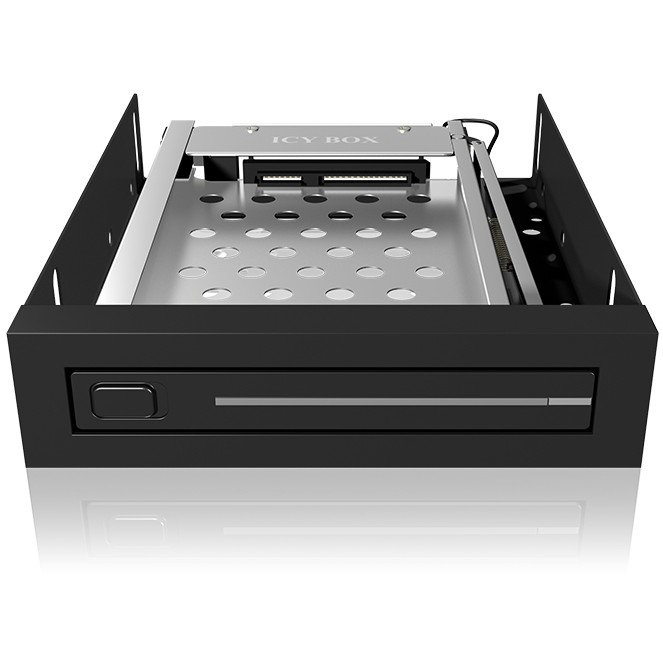 ICY BOX IB-2216StS Bandeja para Disco Duro 2.5" SATA/SATA II para Bahía 3.5" Hot-Swap con Cables Incluidos - Negro