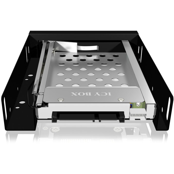 ICY BOX IB-2216StS Bandeja para Disco Duro 2.5" SATA/SATA II para Bahía 3.5" Hot-Swap con Cables Incluidos - Negro