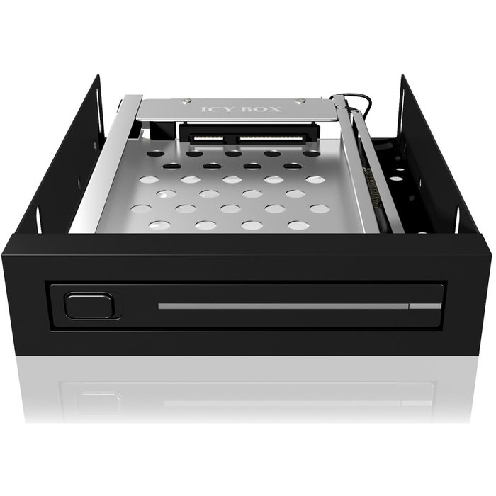 ICY BOX IB-2216StS Bandeja para Disco Duro 2.5" SATA/SATA II para Bahía 3.5" Hot-Swap con Cables Incluidos - Negro