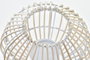 DKD Home Decor Portavelas Blanco Marron Metal Ratan 22 x 23 x 22 cm (4 Unidades)