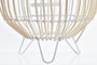 DKD Home Decor Portavelas Blanco Marron Metal Ratan 22 x 23 x 22 cm (4 Unidades)